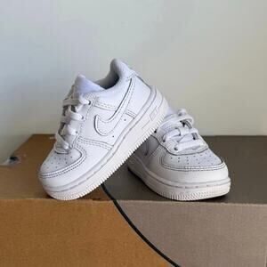 Nike Air Force 1 ‘Triple White’ Toddler Sneakers - SZ 5 C